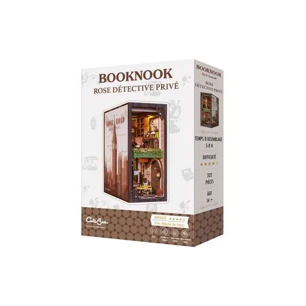 Book Nook Rose Détective Privé - Cutebee - Maquette et Kit DIY 14+