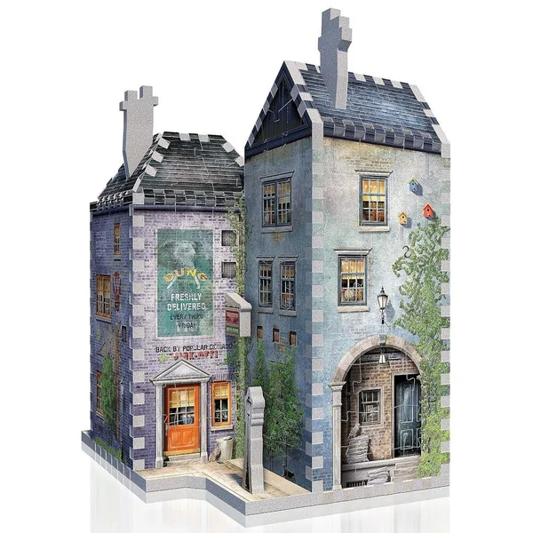 BOUTIQUES WEASLEY, FARCES POUR SORCIERS FACETIEUX ET DAILY PROPHET - PUZZLE 3D WREBBIT - HARRY POTTER