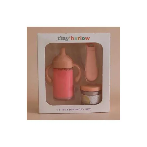 Box Anniversaire Tiny Harlow - Biberon et Pot Lait Fraise dès 3 ans