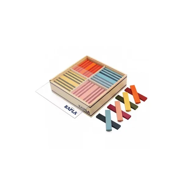 Boîte 100 KAPLA Octocolor - Planchettes en Bois Colorées 3-99 ans