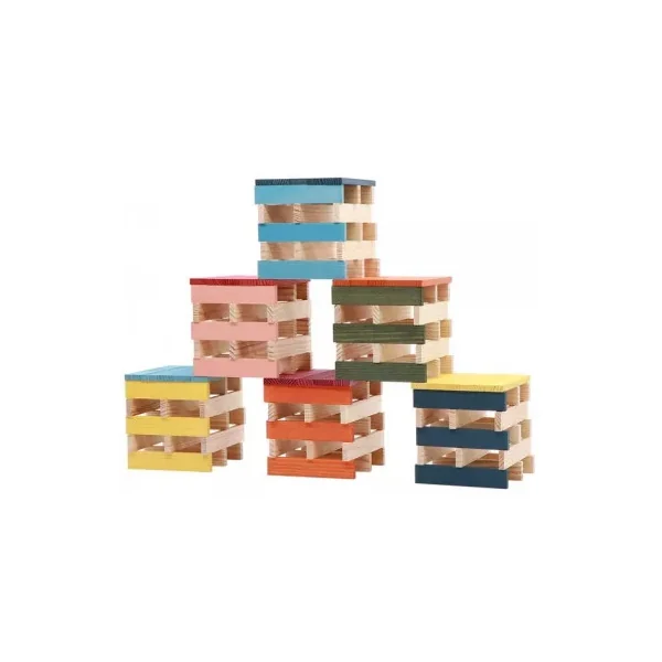 Boîte 100 KAPLA Octocolor - Planchettes en Bois Colorées 3-99 ans