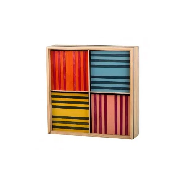 Boîte 100 KAPLA Octocolor - Planchettes en Bois Colorées 3-99 ans