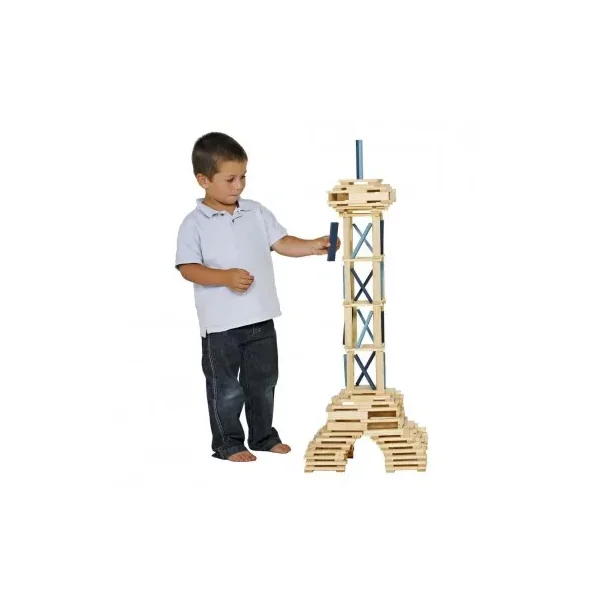 Boîte 100 KAPLA Octocolor - Planchettes en Bois Colorées 3-99 ans