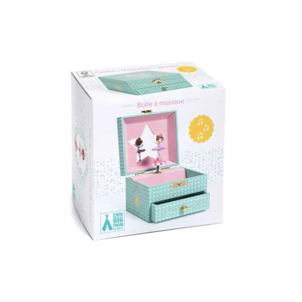 Boîte à Musique Délicate Ballerine - Djeco - Coffret à bijoux
