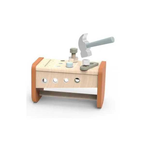 Boîte à Outils Établi en Bois Speedy Monkey | Jeu de Bricolage 3 ans