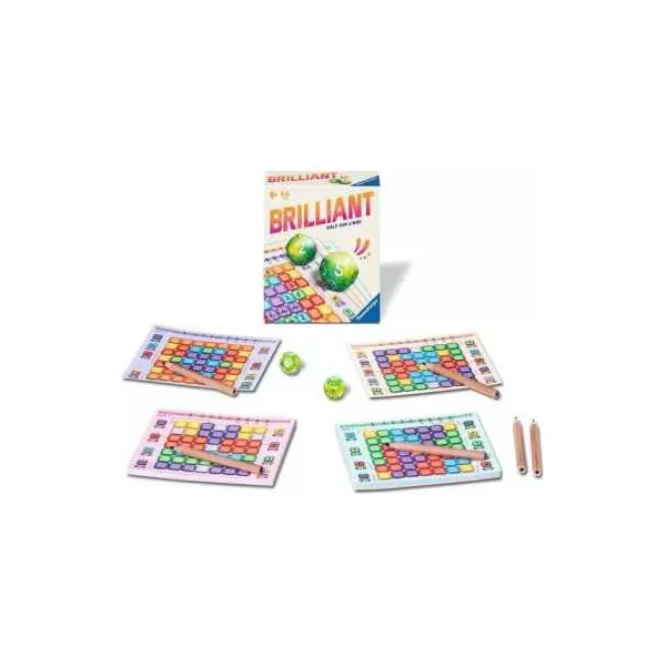 Brilliant - Ravensburger - Jeu de Roll and Write familial - Dès 8 ans