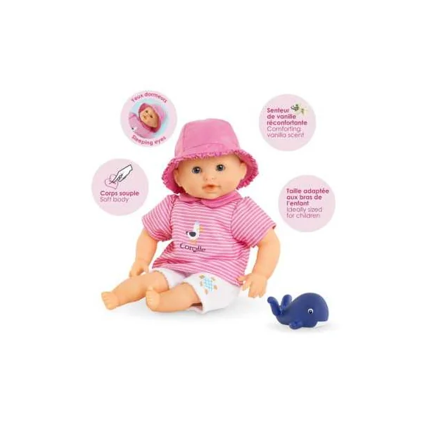 Bébé Bain Océane Corolle 30 cm | Poupon baigneur pour l'eau