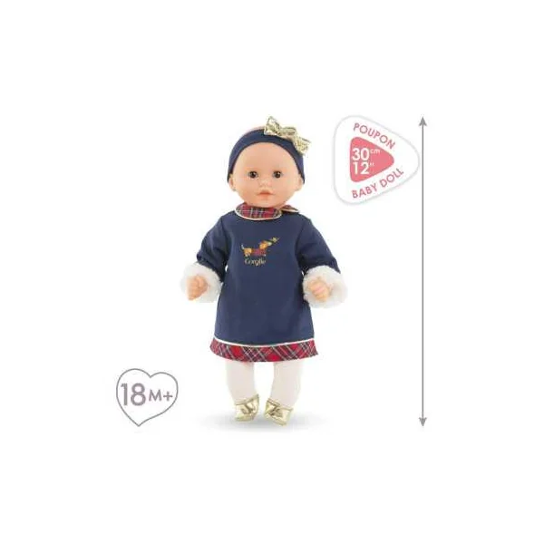 Bébé Câlin Margaux Corolle en Fêtes | Poupon habillé 30 cm