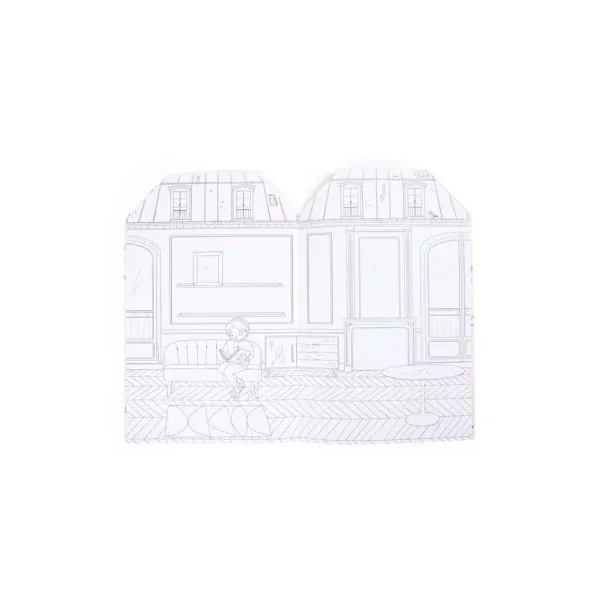 Cahier de coloriage et stickers Les Parisiennes - Moulin Roty