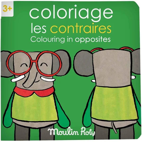 CAHIER DE COLORIAGE LES CONTRAIRES LES POPIPOP - 20 PAGES