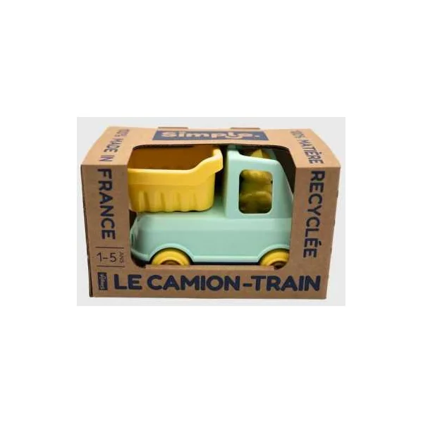 Camion Benne de Mr Renard Turquoise - Simple - Jouet enfant 1 à 4 ans