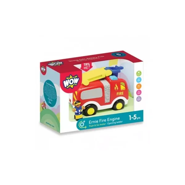 Camion de Pompier Ernie WOW Toys - Jouet d'Éveil dès 1 an | La Poule à Pois