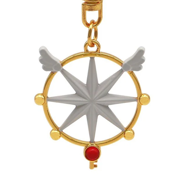 CARDCAPTOR SAKURA - PORTE-CLES 3D "CLE DU SCEAU SACRE" X4  *