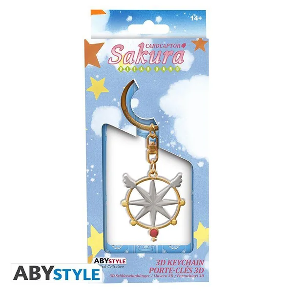 CARDCAPTOR SAKURA - PORTE-CLES 3D "CLE DU SCEAU SACRE" X4  *
