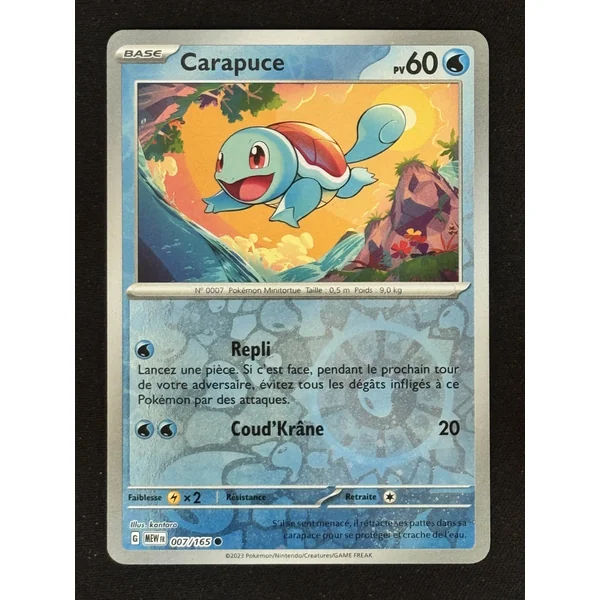 Carte Pokémon Carapuce 007/165 Cosmo Reverse Holo – Costco 151 Mini Tins Bundle