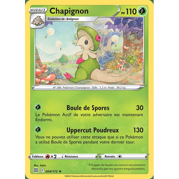 Carte Pokémon Chapignon 004/172 – EB Stars Étincelantes