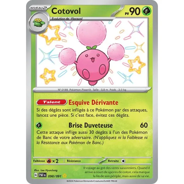 Carte Pokémon Cotovol 098/091 – EV Destinées de Paldea