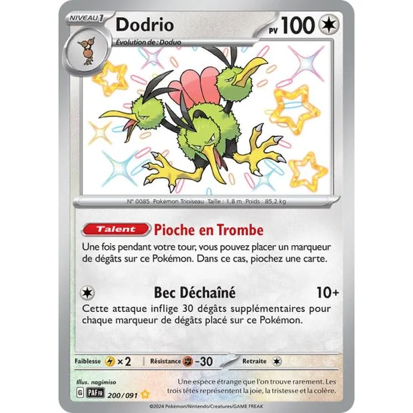 Carte Pokémon Dodrio 200/091 – EV Destinées de Paldea