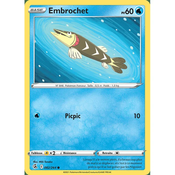 Carte Pokémon Embrochet 082/264 – EB Poing de Fusion