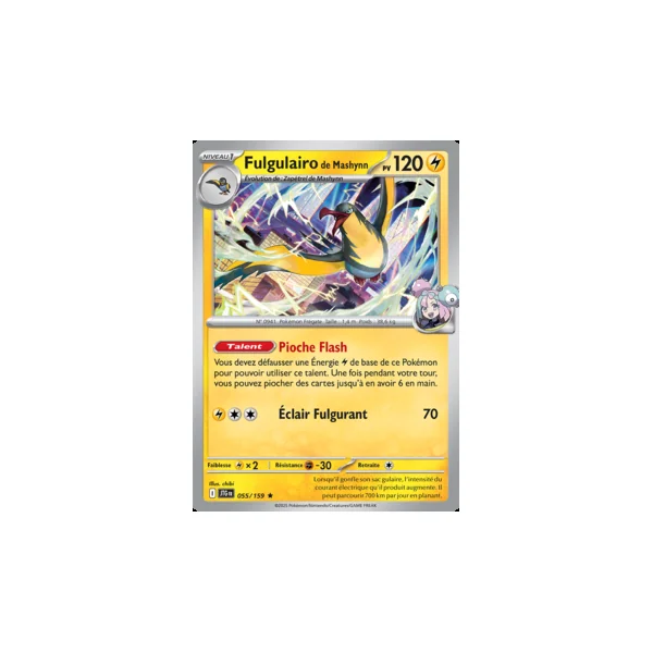 Carte Pokémon Fulgulairo de Mashynn 055/159 – EV Aventures Ensemble