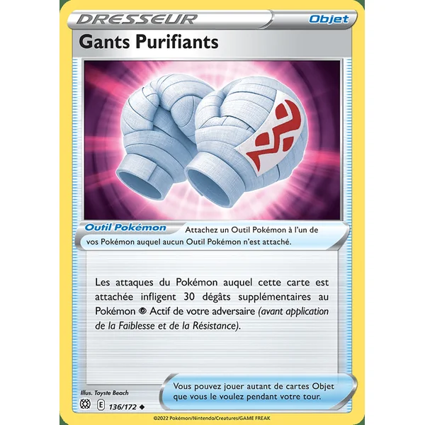 Carte Pokémon Gants Purifiants 136/172 – EB Stars Étincelantes
