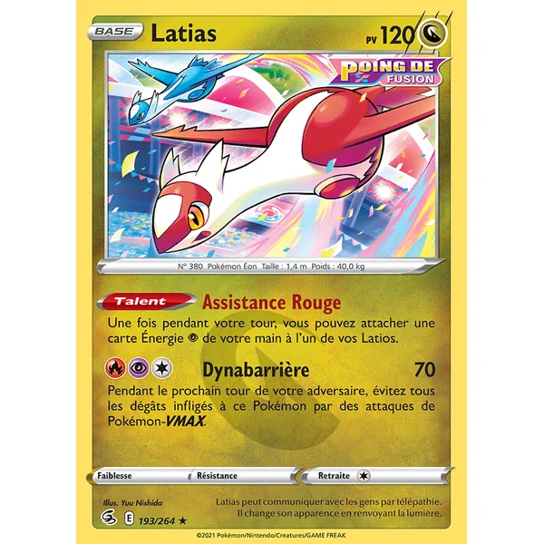 Carte Pokémon Latias 193/264 – EB Poing de Fusion