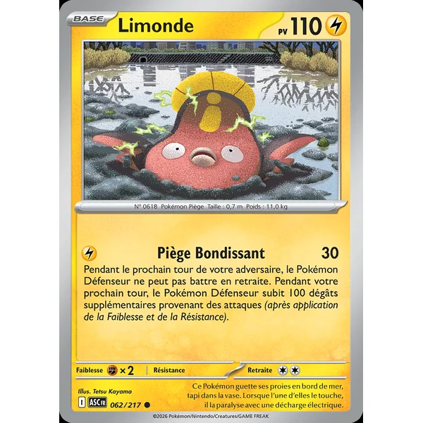 Carte Pokémon Limonde 062/217 – Méga-Évolution Héros Transcendants