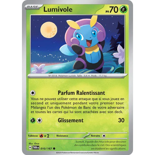 Carte Pokémon Lumivole 010/167 – EV Mascarade Crépusculaire