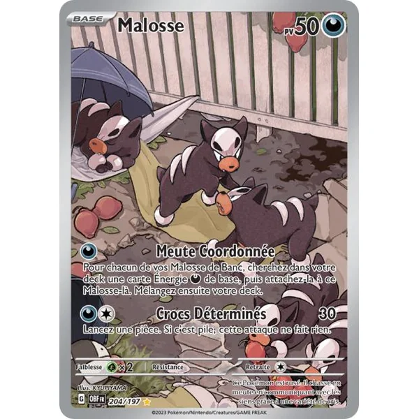 Carte Pokémon Malosse 204/197 – EV Flammes Obsidiennes