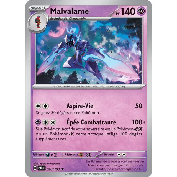 Carte Pokémon Malvalame 098/193 – EV Évolutions à Paldea