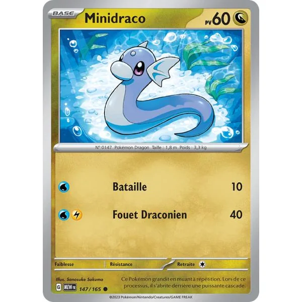 Carte Pokémon Minidraco 147/165 – Pokémon 151