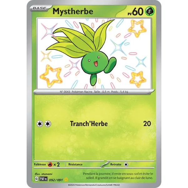 Carte Pokémon Mystherbe 092/091 – EV Destinées de Paldea