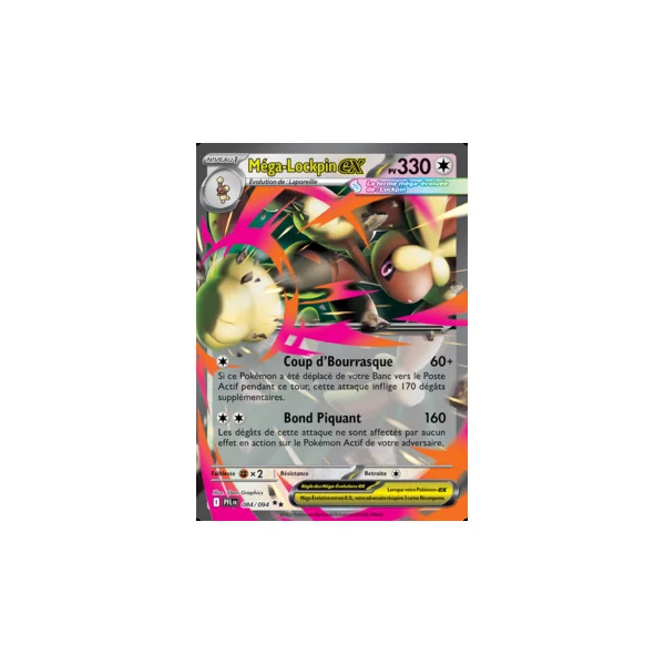 Carte Pokémon Méga-Lockpin ex 084/094 – Méga-Évolution Flammes Fantasmagoriques
