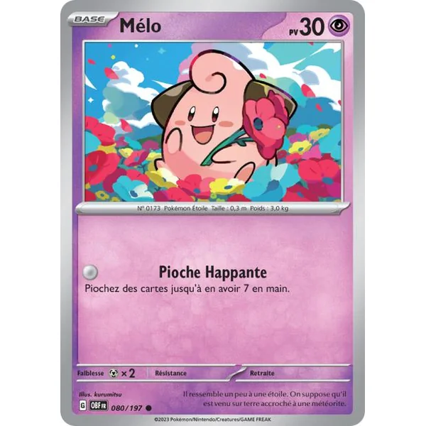 Carte Pokémon Mélo 080/197 – EV Flammes Obsidiennes