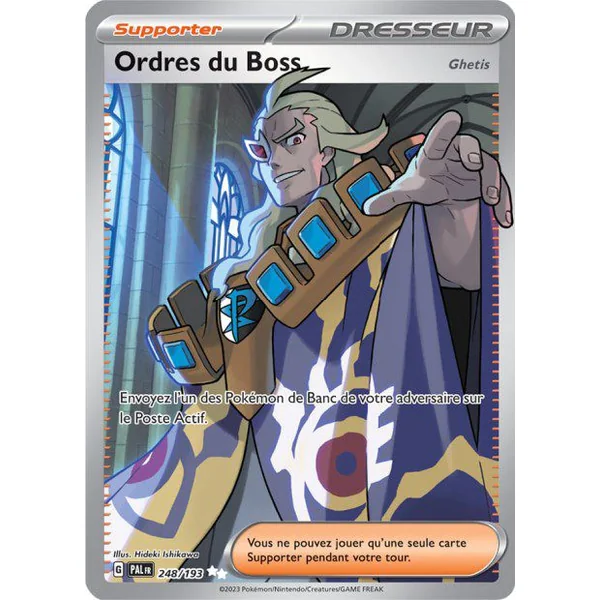 Carte Pokémon Ordres du Boss (Ghetis) 248/193 – EV Évolutions à Paldea