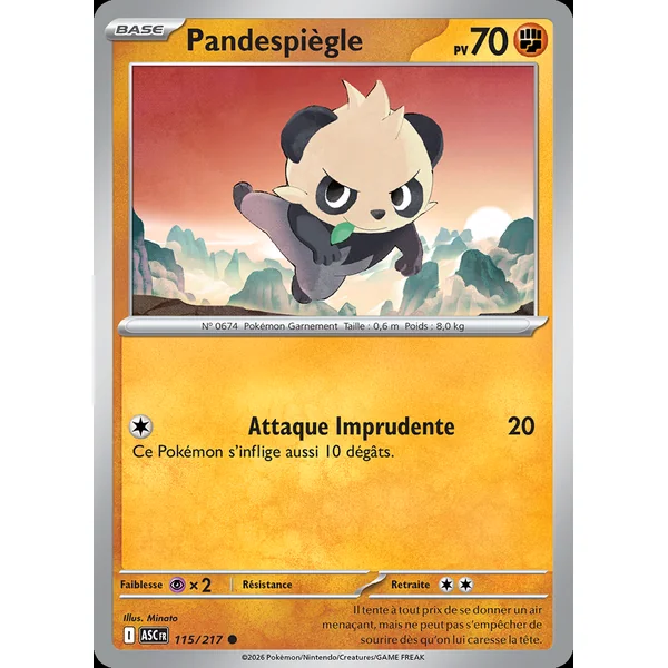 Carte Pokémon Pandespiègle 115/217 – Méga-Évolution Héros Transcendants