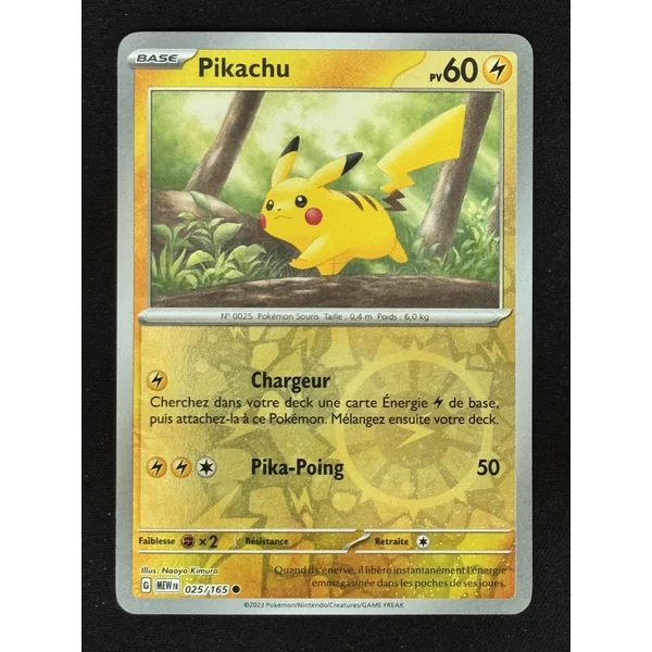 Carte Pokémon Pikachu 025/165 Cosmo Reverse Holo – Costco 151 Mini Tins Bundle