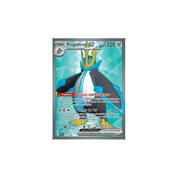 Carte Pokémon Pingoléon ex 114/094 – Méga-Évolution Flammes Fantasmagoriques