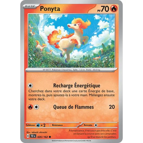 Carte Pokémon Ponyta 026/162 – EV Forces Temporelles