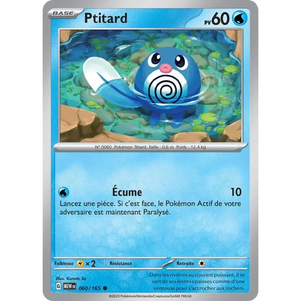 Carte Pokémon Ptitard 060/165 – Pokémon 151