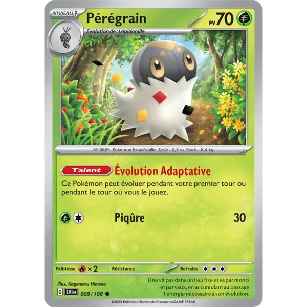 Carte Pokémon Pérégrain 009/198 – Écarlate et Violet