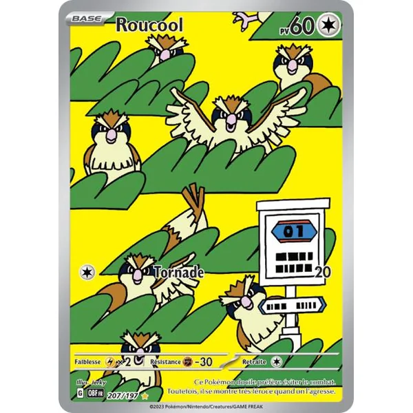 Carte Pokémon Roucool 207/197 – EV Flammes Obsidiennes