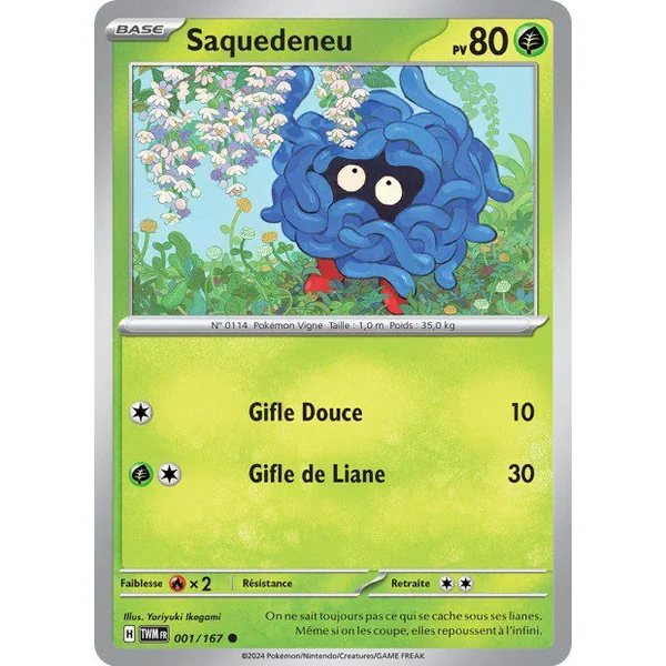 Carte Pokémon Saquedeneu 001/167 – EV Mascarade Crépusculaire