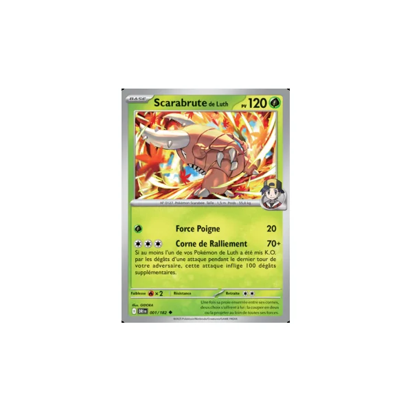 Carte Pokémon Scarabrute de Luth 001/182 – EV Rivalités Destinées