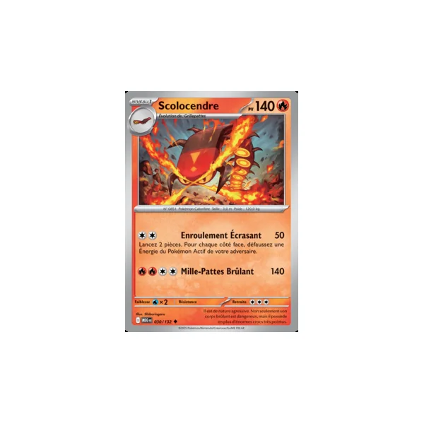 Carte Pokémon Scolocendre 030/132 – Méga-Évolution