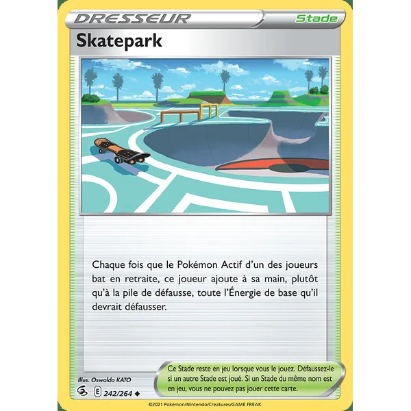 Carte Pokémon Skatepark 242/264 – EB Poing de Fusion