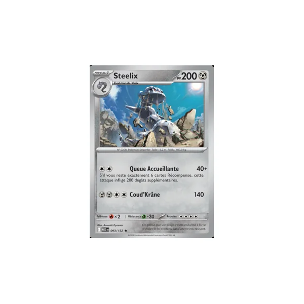 Carte Pokémon Steelix 093/132 – Méga-Évolution