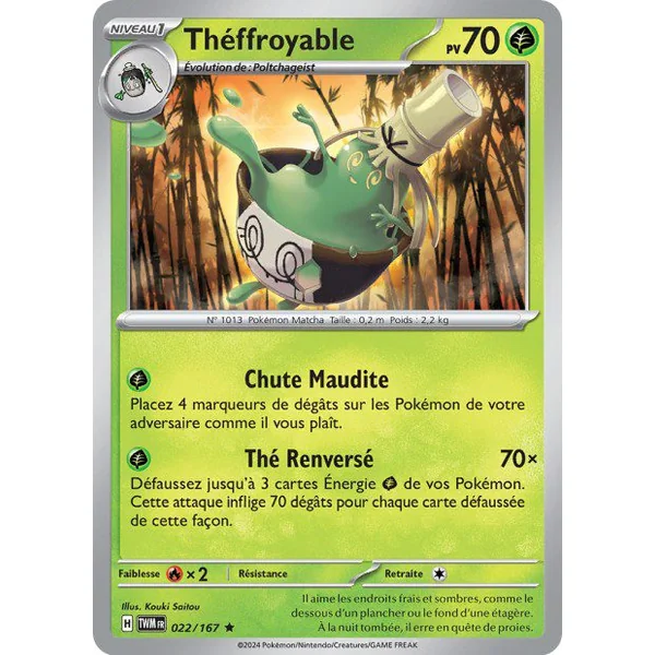 Carte Pokémon Théffroyable 022/167 – EV Mascarade Crépusculaire