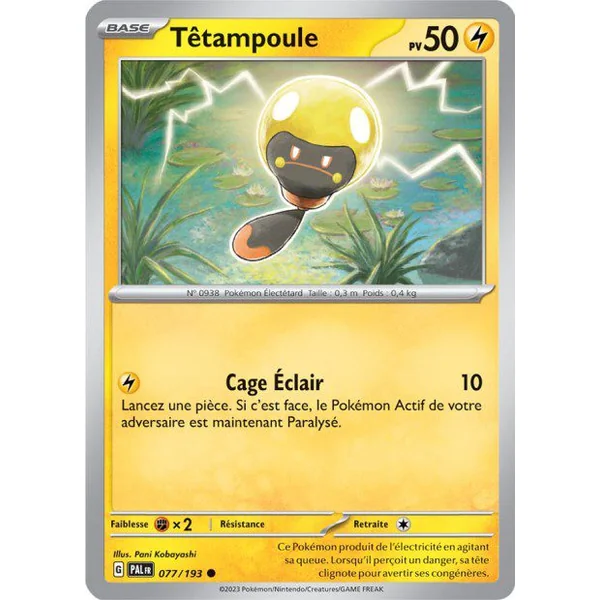 Carte Pokémon Têtampoule 077/193 – EV Évolutions à Paldea