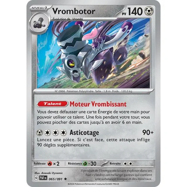 Carte Pokémon Vrombotor 065/091 – EV Destinées de Paldea